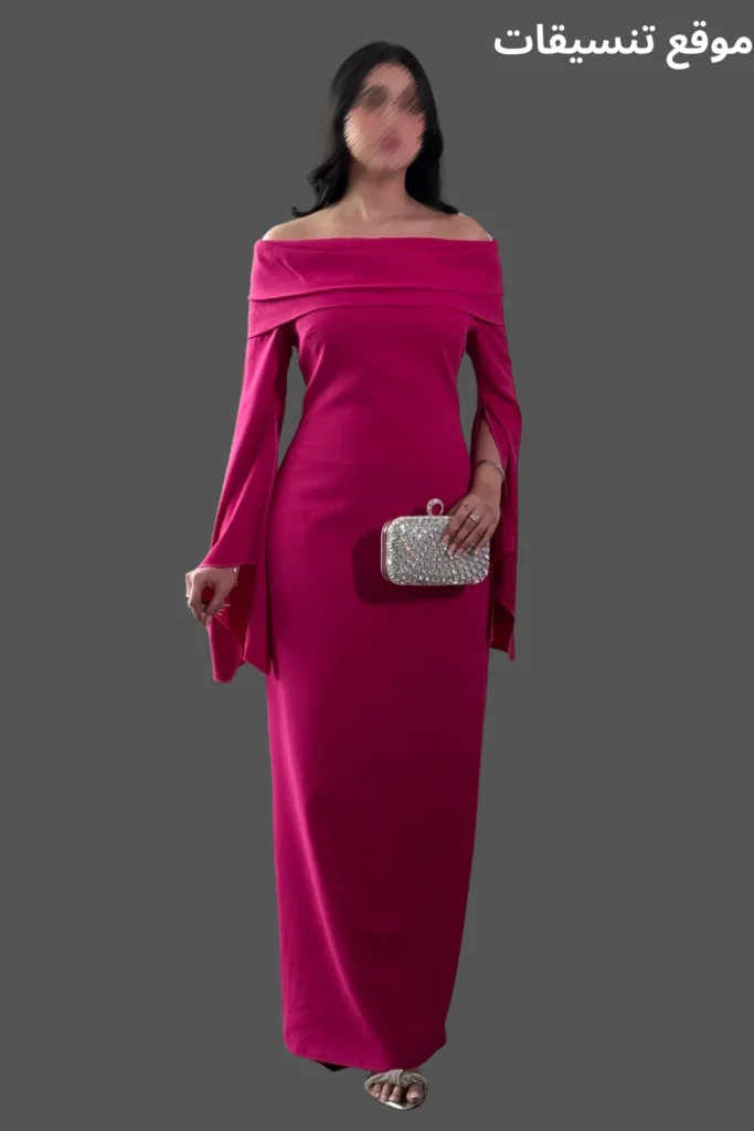 فستان فوشي طويل اجمل 9 موقع تنسيقات