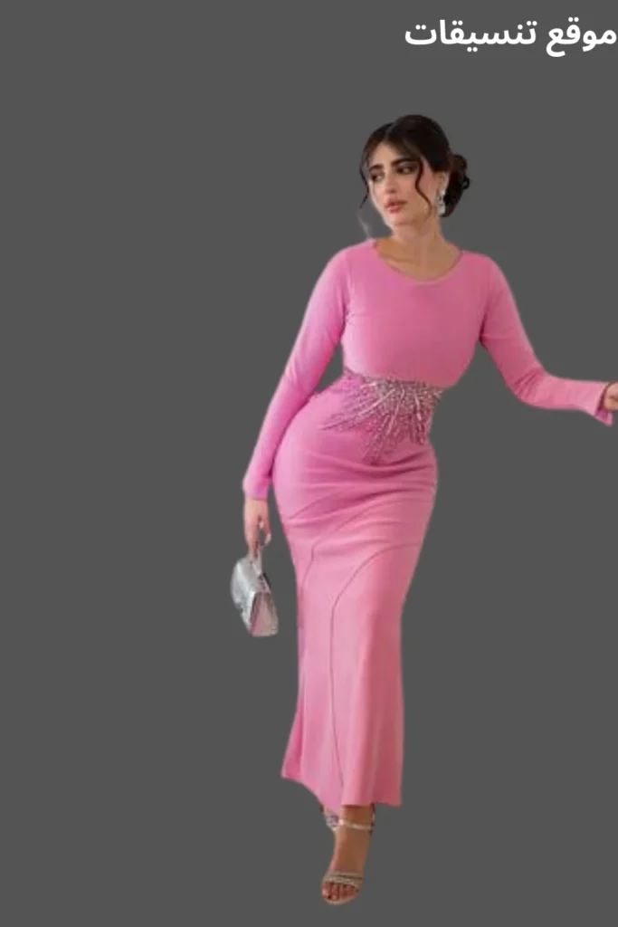 فستان فوشي طويل اجمل 9 موقع تنسيقات