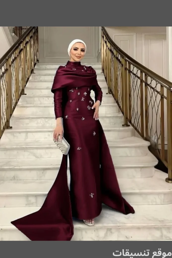 اجمل فساتين سواريه للمحجبات