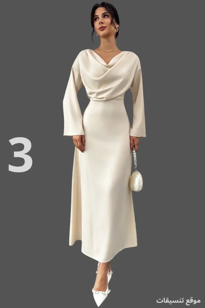 اجمل فساتين ساتان